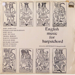 Zuzana Růžičková English Music For Harpsichord Vinyl LP USED
