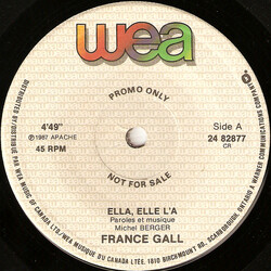 France Gall Ella, Elle L'a Vinyl 7" USED