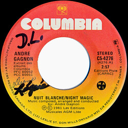 André Gagnon Nuit Blanche / Night Magic Vinyl 7" USED