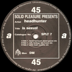 Headhunter Is Sexual Vinyl 12" USED