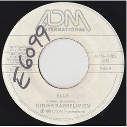 Didier Barbelivien Elle Vinyl 7" USED