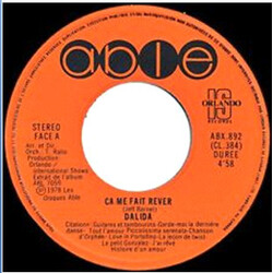 Dalida Ca Me Fait Rever USED VINYL 7INCH 45 RPM