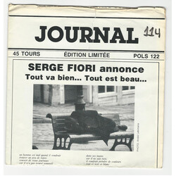 Serge Fiori Journal USED VINYL 7INCH 45 RPM SINGLE LIMITED EDITION