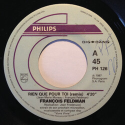 François Feldman Rien Que Pour Toi USED VINYL 7INCH SINGLE 45 RPM