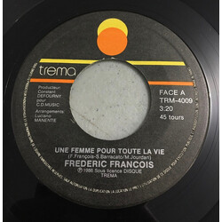 Frédéric François Une Femme Pour Toute La Vie Vinyl 7" USED