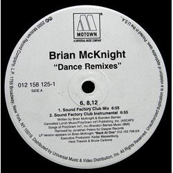 Brian McKnight 6, 8, 12 / Back At One Dance Remixes Vinyl 12" USED