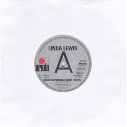 Linda Lewis I'd Be Surprisingly Good For You Vinyl 7" USED