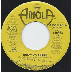 Linda Evans Don't You Need Vinyl 7" USED