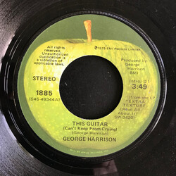George Harrison This Guitar (Can't Keep From Crying) / Maya Love Vinyl 7" USED