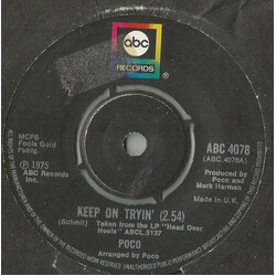 Poco (3) Keep On Tryin' Vinyl 7" USED