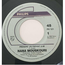 Nana Mouskouri Prendre Un Enfant Vinyl 7" USED