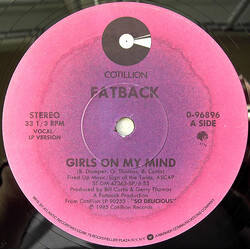 The Fatback Band Girls On My Mind Vinyl 12" USED