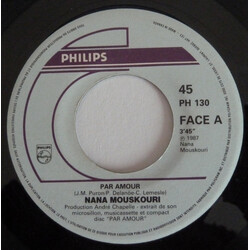 Nana Mouskouri Par Amour Vinyl 7" USED