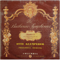Ludwig Van Beethoven / Otto Klemperer / Philharmonia Orchestra Symphony Number 6 In F Major, Op. 68 "Pastoral" Vinyl LP USED