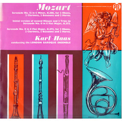 Wolfgang Amadeus Mozart / Karl Haas / London Baroque Ensemble Wind Serenades Vinyl LP USED