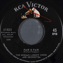 Norman Luboff Choir / Norman Luboff & His Orchestra Fair Is Fair Vinyl 7" USED