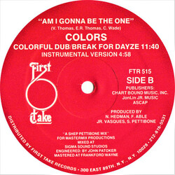 Colors (3) Am I Gonna Be The One Vinyl 12" USED