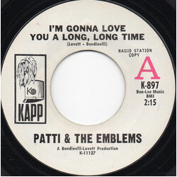Patty & The Emblems I'm Gonna Love You A Long, Long Time / My Heart's So Full Of You Vinyl 7" USED