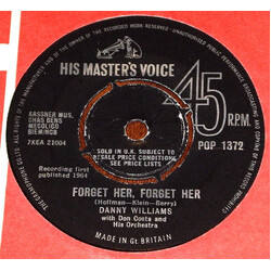 Danny Williams Forget Her, Forget Her Vinyl 7" USED