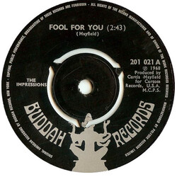 The Impressions Fool For You / I'm Loving Nothing Vinyl 7" USED