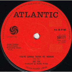 Joe Tex Men Are Gettin' Scarce / You're Gonna Thank Me Woman Vinyl 7" USED
