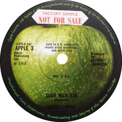 Jackie Lomax Sour Milk Sea Vinyl 7" USED