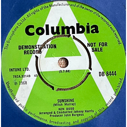 Ken Dodd Sunshine Vinyl 7" USED