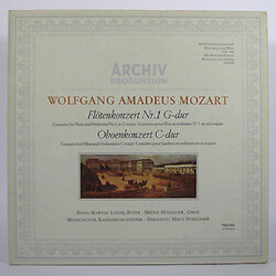 Wolfgang Amadeus Mozart / Heinz Holliger / Hans-Martin Linde / Münchener Kammerorchester / Hans Stadlmair Flötenkonzert Nr. 1 G-dur / Oboenkonzert C-d