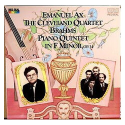 Emanuel Ax / The Cleveland Quartet / Johannes Brahms Piano Quintet In F Minor, Op. 34 Vinyl LP USED