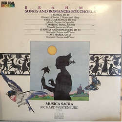 Johannes Brahms / Musica Sacra / Richard Westenburg Songs And Romances For Chorus Vinyl LP USED