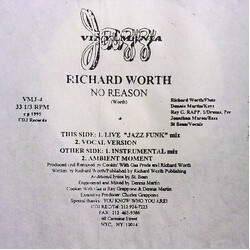 Richard Worth No Reason Vinyl 12" USED