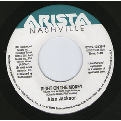 Alan Jackson (2) Right On The Money Vinyl 7" USED