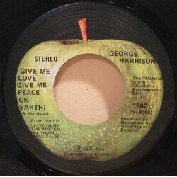 George Harrison Give Me Love (Give Me Peace On Earth) Vinyl 7" USED