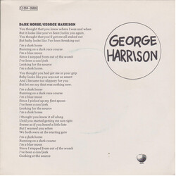 George Harrison Dark Horse Vinyl 7" USED