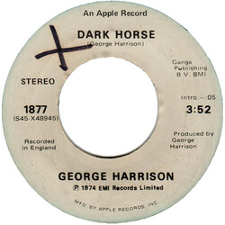 George Harrison Dark Horse Vinyl 7" USED