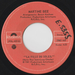 Martine Bee La Fille Du Soleil Vinyl 7" USED