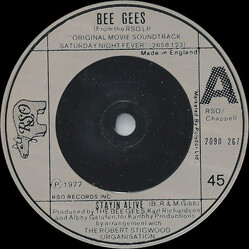 Bee Gees Stayin' Alive Vinyl 7" USED