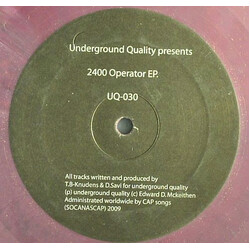 2400 Operator 2400 Operator EP. Vinyl 12" USED