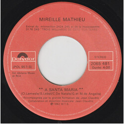 Mireille Mathieu A Santa Maria Vinyl 7" USED