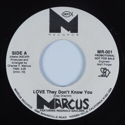 Charles F. Marcus / Reginald Gaulden Love They Don't Know You Vinyl 7" USED