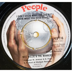 Wee Willie / The Winners I Don't Know What You Got But I Know What You Need Vinyl 7" USED