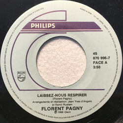 Florent Pagny Laissez-Nous Respirer USED VINYL 7INCH 45 RPM SINGLE