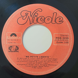 Nicole (2) Ma Petite Liberte Vinyl 7" USED