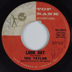 Ted Taylor Look Out / Darling Take Me Back Vinyl 7" USED