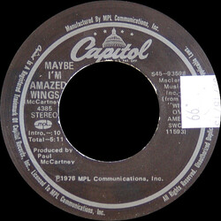 Paul McCartney & Wings Maybe I'm Amazed Vinyl 7" USED