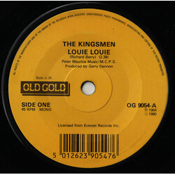 The Kingsmen Louie Louie Vinyl 7" USED