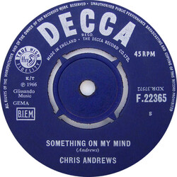 Chris Andrews (3) Something On My Mind Vinyl 7" USED