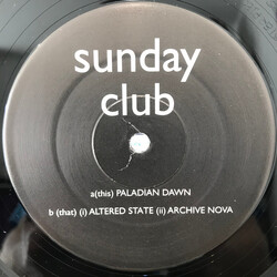 Sunday Club Paladian Dawn Vinyl 12" USED