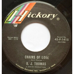 B.J. Thomas Chains Of Love Vinyl 7" USED