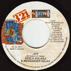 Sizzla / Messenger Selah Joy Vinyl 7" USED